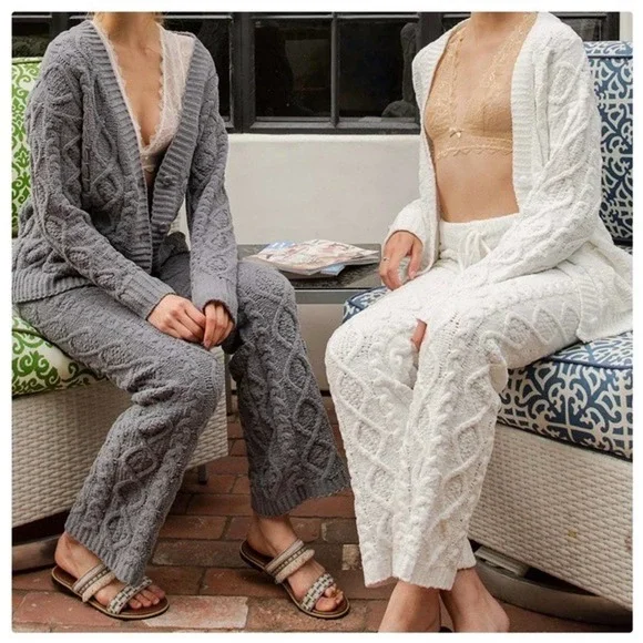 POL Luxury Chenille Cable Knit Pants - Picture 8 of 11